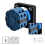 Heschen SZW26-20/D202.2 Interrupteur universel rotatif à came 660V 20A ON-OFF-ON 3 positions 2 phases 8 bornes CE