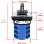 Heschen LW28-32/D303.3 Commutateur à came rotatif universel 660 V/32 A - 3 positions, 3 phases - 12 bornes CE