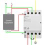 Heschen Contacteur alternatif de ménage, CT1–25, 4 Pole quatre normalement ouvert, AC 220V/240V Tension de bobine, 35 mm DIN sur