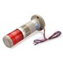 Heschen Signal lumineux de tour 12 V DC industriel Buzzer LED rouge alarme d'avertissement lumière continue