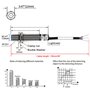 Heschen M12 Capacitif Capteur De Proximité Commutateur Type De Bouclier LJC12A3-2-Z/AX Détecteur 1-2mm 10-30VDC 200mA NPN normal