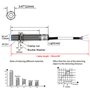 Heschen M12 Capacitif Capteur De Proximité Commutateur Type De Bouclier LJC12A3-2-Z/BY Détecteur 1-2mm 10-30VDC 200mA PNP Normal