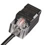 Heschen Capteur de proximité inductif carré non bouclier type PL-08N2 Distance 8 mm 10-30 VDC 200 mA NPN normalement fermé (NC) 
