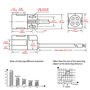 Heschen Capteur de proximité inductif carré non bouclier type PL-08N2 Distance 8 mm 10-30 VDC 200 mA NPN normalement fermé (NC) 