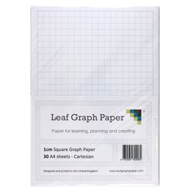 A4 papier millimétré 10 mm 1 cm – 30 feuilles mobiles Feuilles quadrillées – Gris quadrillage