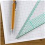 A5 Papier millimétré 1 mm 0.1 cm à carreaux ingénierie – 30 feuilles mobiles Feuilles – Gris Grille