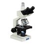 OMAX Microscope à composés trinoculaires à LED 40x-2500x avec platine mécanique à double couche