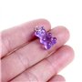 100 Pièces Pendentifs Ours en Résine Coloré Ours Bonbons Charmes Dessin Animé Ours Porte-clés Collier Charme Mignon Bracelet Acc