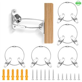 Sangle d'Ancrage de Meuble 6 Kit Sangle Anti-Basculement de Meuble en Métal Sangle de Meuble de Sécurité pour Enfants Kit d'Ancr