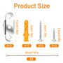 Sangle d'Ancrage de Meuble 6 Kit Sangle Anti-Basculement de Meuble en Métal Sangle de Meuble de Sécurité pour Enfants Kit d'Ancr