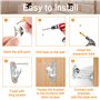 Sangle d'Ancrage de Meuble 6 Kit Sangle Anti-Basculement de Meuble en Métal Sangle de Meuble de Sécurité pour Enfants Kit d'Ancr