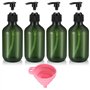 4 Pièces Bouteilles de Shampoing Vides de 300 ML
