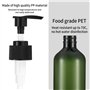 4 Pièces Bouteilles de Shampoing Vides de 300 ML, Flacons de Distributeur de Savon, Bouteilles de Pompe Plastique pour Lotion Ge