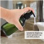 4 Pièces Bouteilles de Shampoing Vides de 300 ML, Flacons de Distributeur de Savon, Bouteilles de Pompe Plastique pour Lotion Ge