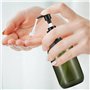 4 Pièces Bouteilles de Shampoing Vides de 300 ML, Flacons de Distributeur de Savon, Bouteilles de Pompe Plastique pour Lotion Ge