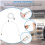 JUNMEIDO 4 PCS Fil Suspension Cadre en Acier 1.5mm*1m Câble de Suspension Ajustable Robuste Câble Acier Antirouille 3kg par Char