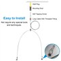 JUNMEIDO 4 PCS Fil Suspension Cadre en Acier 1.5mm*1m Câble de Suspension Ajustable Robuste Câble Acier Antirouille 3kg par Char
