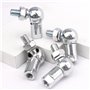 ATOPLEE 2 Pcs L Forme Rotule Joint Rotule Roulement Roulement Fileté Rotule Roulement Roulement Joint Roulement (M5 x 0,8)