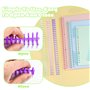 SLTAXAR 15PCS Peignes de Reliure en Plastique 16MM 30 Trous, Peignes en Plastique pour Reliure, Peignes Spirales pour Reliure, A