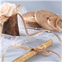 SLTAXAR 50 m x 5 Rouleaux de Ruban en Toile de Jute Naturelle 0,6/1/1,5/2/2,5 cm x 10 m Ruban en Toile de Jute Large Ruban Jute 