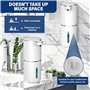 Distributeur de Savon Automatique,380ml sans Contact Distributeur Savon Cuisine,USB C Rechargeable Distributeur,4 Niveaux Réglab