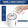 Distributeur de Savon Automatique,380ml sans Contact Distributeur Savon Cuisine,USB C Rechargeable Distributeur,4 Niveaux Réglab