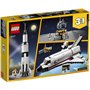 LEGO Creator 3in1 Space Shuttle Adventure 31117 Building Kit; Cool Toys for Kids Who Love Rockets and Creative Fun; New 2021 (48