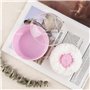 AUEAR, Lot de 2 boîtes à éponge pour maquillage du corps 9,5 x 7,5 cm pour une utilisation après le bain