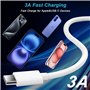 Câble Carplay pour iPhone 16 15 Voiture, 1M Câble USB A vers USB C Voiture pour Apple Carplay et Android Auto,Câble USB vers USB