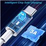 Câble Carplay pour iPhone 16 15 Voiture, 1M Câble USB A vers USB C Voiture pour Apple Carplay et Android Auto,Câble USB vers USB