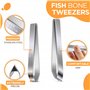 Lot de 2 Pinces à désarêter Professionnelle en Inox - pince poisson - pince à poisson - pince epiler poisson -pince arrête poiss