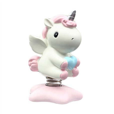 Holibanna Licorne Balançoire Accessoire de Voiture Jouets Décoratif pour Tableau de Bord Ornement Intérieure Décoration de Burea