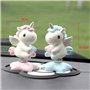 Holibanna Licorne Balançoire Accessoire de Voiture Jouets Décoratif pour Tableau de Bord Ornement Intérieure Décoration de Burea