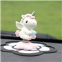 Holibanna Licorne Balançoire Accessoire de Voiture Jouets Décoratif pour Tableau de Bord Ornement Intérieure Décoration de Burea