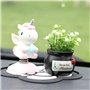 Holibanna Licorne Balançoire Accessoire de Voiture Jouets Décoratif pour Tableau de Bord Ornement Intérieure Décoration de Burea