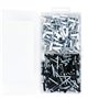 T.K.Excellent Rivet noir-Rivet blanc-Lot de 160 rivets pop en acier aluminium avec petite tête Noir et blanc M4,8 16 mm