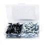 T.K.Excellent Rivet noir-Rivet blanc-Lot de 160 rivets pop en acier aluminium avec petite tête Noir et blanc M4,8 16 mm