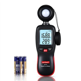 Wintact Compteur de lumière numérique portable avec thermomètre ambiant