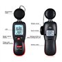 Wintact Compteur de lumière numérique portable avec thermomètre ambiant, portée jusqu'à 200 000 lux, photomètre, test d'intensit