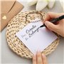 BOOMTOP Kit de Cadeau Témoin de Mariage Bracelet Annonce Témoin Réglable Cœur Or Perle et Carte de Vœux Double Face Veux-tu Deve