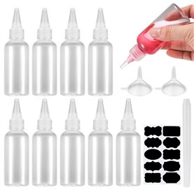 Gaomoeny 10 Pièces Bouteilles Flacons Souples Plastique(5 Pièces 100 ml