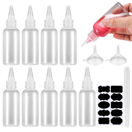 Gaomoeny 10 Pièces Bouteilles Flacons Souples Plastique(5 Pièces 100 ml