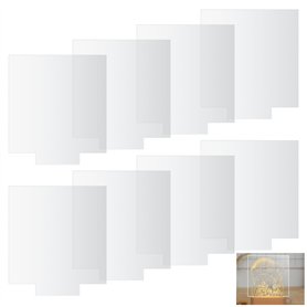 8 Pièces Feuilles Acrylique Transparentes
