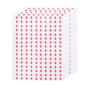 TOYANDONA 3200Pcs 10mm Autocollant Autocollant en Forme de flèche Autocollant de Produit défectueux étiquette de flèche Rouge po