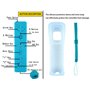 PGYFDAL Lot de 4 télécommandes classiques compatibles avec console Wii U avec manchon en silicone souple et dragonne (noir + bla