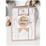 Cartes doubles « Papier Kraft » avec enveloppes