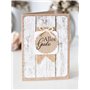 Cartes doubles « Papier Kraft » avec enveloppes