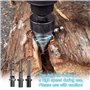 SUNYOK 1pcs Foret de Fendage Bois Cône à Fendre Bûches 32mm Fendeuse Conique pour Bois de Chauffage Outil Coupe-bois avec 3 Poig