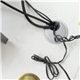60 mm Passe Fil, 2 Pièces Passe Cable Bureau Alliage de Zinc, Couleur Bronze Passe Fil Bureau, Antirouille et Anticorrosion, pou