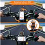 VOLOHAS Support Téléphone Trotinette Electrique pour Xiaomi M365 Porte Telephone 360° Rotatif pour Smartphones de 4.7''-6.5'' Po